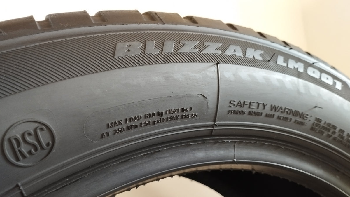 bridgestone lm001 blizzak 225/50 r18 runflat (5.0 mm) cod. XX157