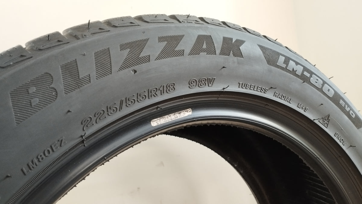 bridgestone 225/55 r18 lm80 blizzak evo (5.0 mm) cod. XX159