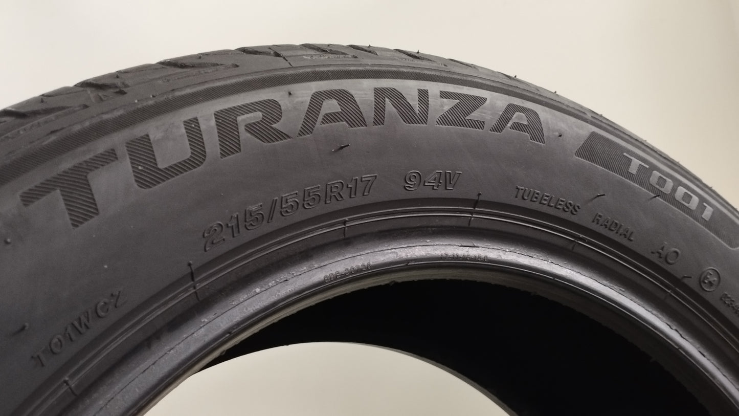 bridgestone 215/55 r17 t001 turanza ao cod.YY299