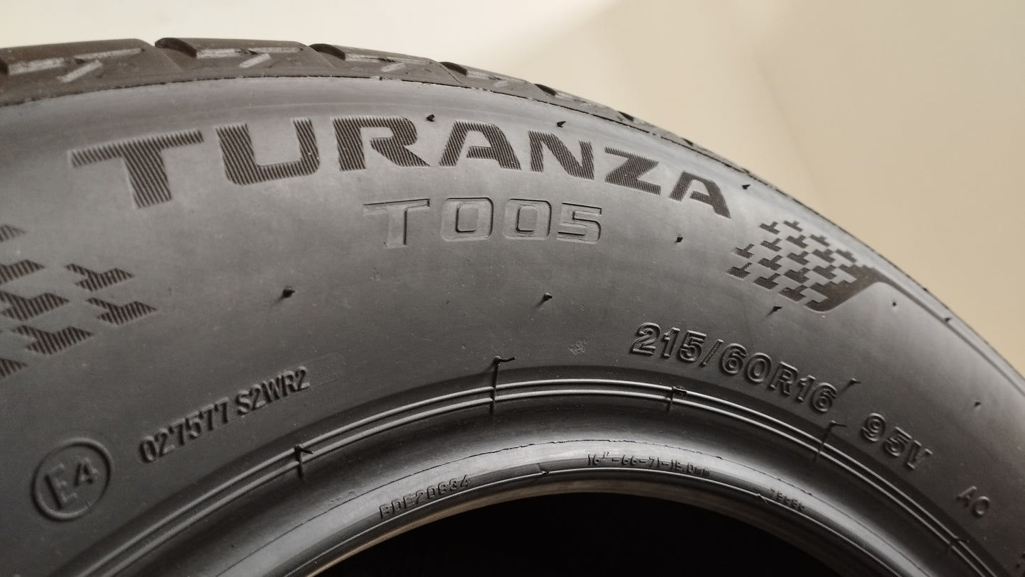 bridgestone 215/60 r16 t005 turanza AO cod.YY386