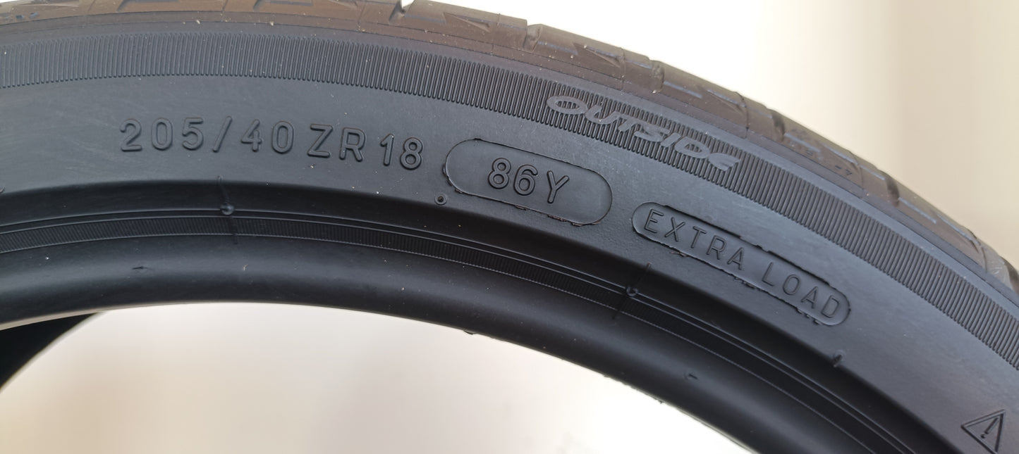pneumatici usati michelin 205/40 r18 pilot sport cod.YY492